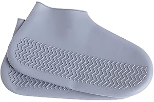 ZOSTLAND Silicone Waterproof Shoe Covers Rain Socks,Reusable Foldable Non-Slip Shoes Boots Shoes Covers Overshoe for Indoor, Rain, Snow, Grassland Shoes for Men & Women & Kids