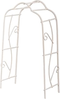 Rayher 46062102 Rankbogen, 8,2x4,1x15,5cm, SB-Btl 1Stück, weiÃŸ