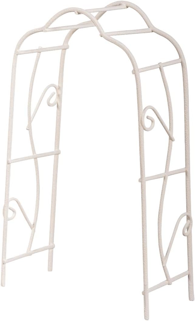 Rayher 46062102 Rankbogen, 8,2x4,1x15,5cm, SB-Btl 1Stück, weiÃŸ