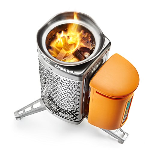 BioLite CampStove 1- Wood-Burning Small Lightweight Stove with Internal Powerbank, Generates Electricity for USB Charging Using Excess Heat, 1st Generation, 5 x 5 x 8.3 Inches, Silver (CSA) Sports & Outdoors, Outdoor Recreation, Camping & Hiking, Camp Kitchen, Stove Accessories
