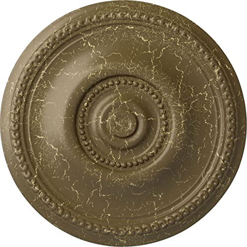 Ekena Millwork CM20BEMMC Raynor Ceiling Medallion, Mississippi Mud Crackle