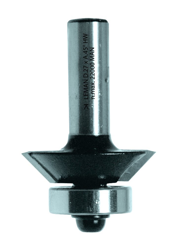 Leman 4696.730.00 Strand affleureuse 30 ° HM Diameter 26 mm Read 8.5 mm with Guide Chamfer Router Bit, Blue, 4698.730.00