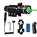 TZWNS Tactical Green Dot Sight Rifle Hunting Gun Scope Picatinny Rail Weaver Barrel Mount Pressure Switch Power 532nm Battery Charger Include