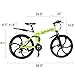 Outroad Mountain Bike 6 Spoke 21 Speed 700CC Double Disc Brake Suspension Fork Rear Suspension Anti-Slip Folding Bike (Black,26 in)thumb 3