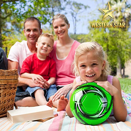 Western Star Soccer Ball Size 4 Official Match Weight 5 Colors Youth & Adult Soccer