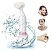 Cosomo Facial Brush Cleansing System Body Electric Massager Exfoliating Reviatlizing Waterproof Microdermabrasion Exfoliator Pore Minimizer Acne Dark Spots and Blackheads with 1 battery, White