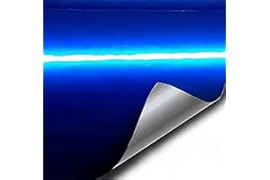 VVIVID XPO Gloss Liquid Metal Dark Blue Vinyl Car Wrap Adhesive Film (15ft x 5ft)
