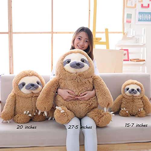 Winsterch Large Sloth Stuffed Animal,Kids Fluffy Stuffed Sloth Teddy