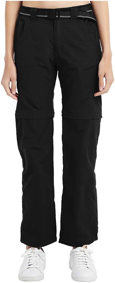 FLYGAGA Women's Zip Off Trousers Hiking Trousers Convertible Trousers Outdoor Breathable Quick Dry Cargo Pants for Summer Autumn