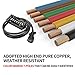 Trailer Wiring Harness Connector with 7 Way Heavy Duty Trailer Cord - 8 Feet 7 Gang Trailer Junction Box for RV,Trailers,Campers,Caravans,Food Vans Etc, Weatherproof