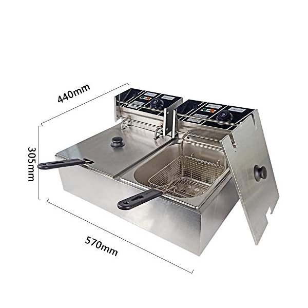 Commercial-Deep-Fryer-2x10L-Double-Tank-Deep-Fat-Fryer-Stainless-Steel-Chip-Fryer-5000W-with-Lids Commercial Deep Fryer 2x10L Double Tank Deep Fat Fryer Stainless Steel Chip Fryer 5000W with Lids