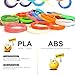 PLA Filament 10 Colors, 5m/Color,3D Pen Printer PLA Printing Material Refills 1.75mm,Dimensional Accuracy ±0.02,10 Different Colors 16 Feet Each Color, Fit for All The Market’s 3D pens and Printer.