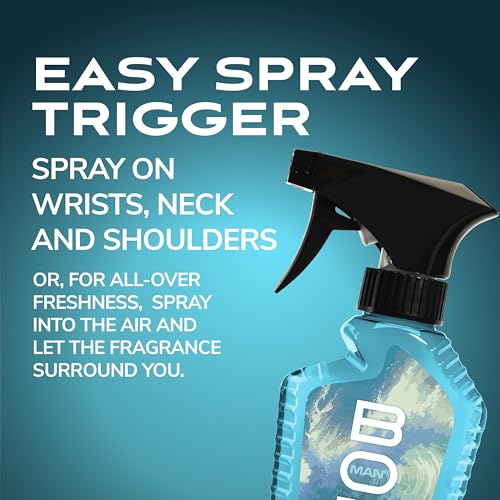 BOD man Fragrance Body Spray, Blue Surf, 8 fl oz