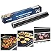 WINSEE Grill Mat Set of 5 Non-Stick BBQ Grill Baking Mats Cooking Mats FDA-Approved PFOA Free Reusable and Easy to Clean 15.75 X 13 Inch Black