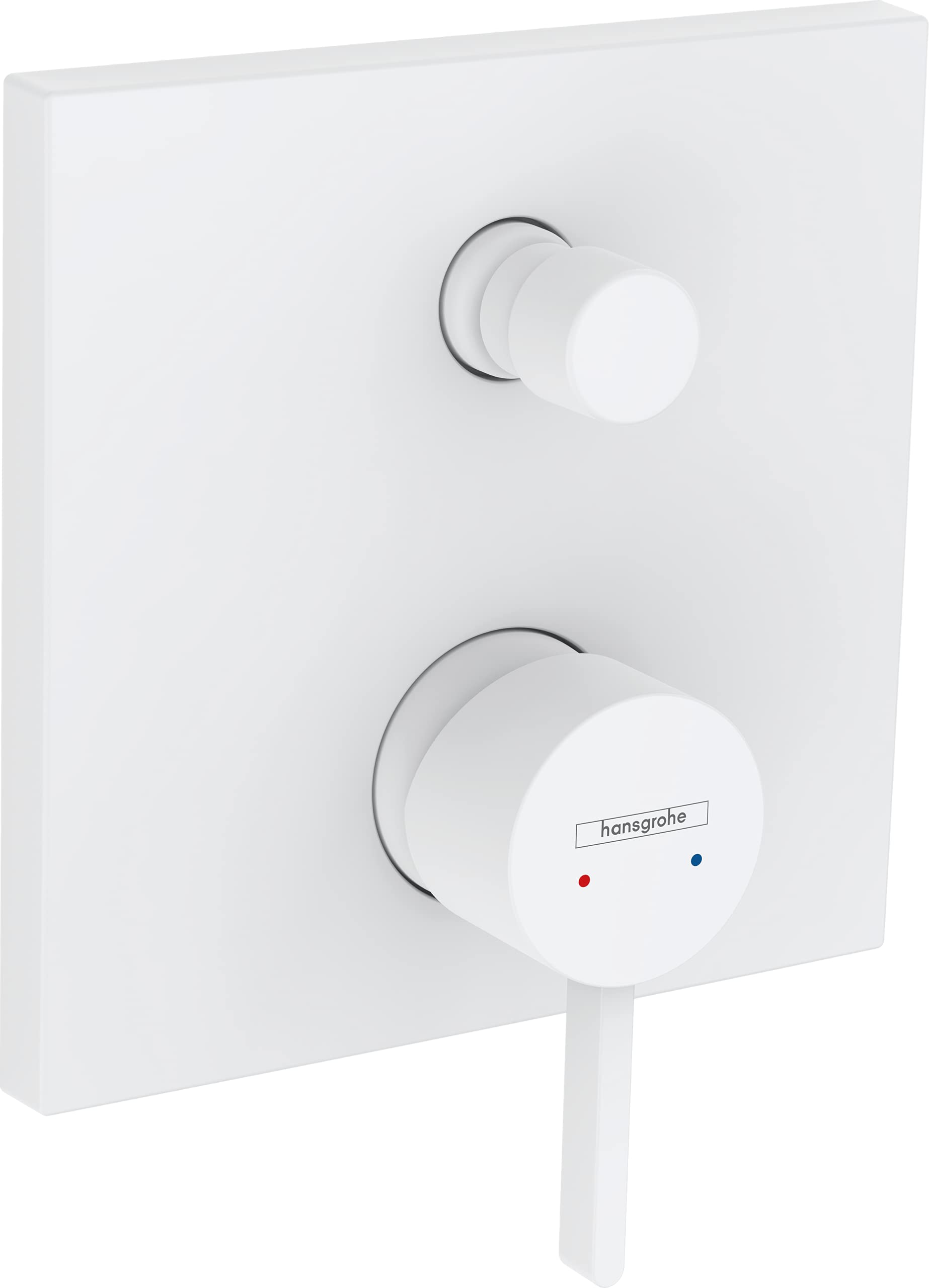 hansgrohe Finoris Single lever bath mixer for concealed installation with integrated security combination according to EN1717, matt white, 76416700