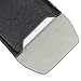 aubaddy Double Pouch Leather Sleeve Bag Slim Travel Case for iPad Mini/Mini 2/Mini 3/Mini 4 (Black)
