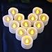 Weimoc Flameless Candles, Set of 12 Battery Operated Tea Lights with 6 Hour Timer and Amber Yellow Flame
