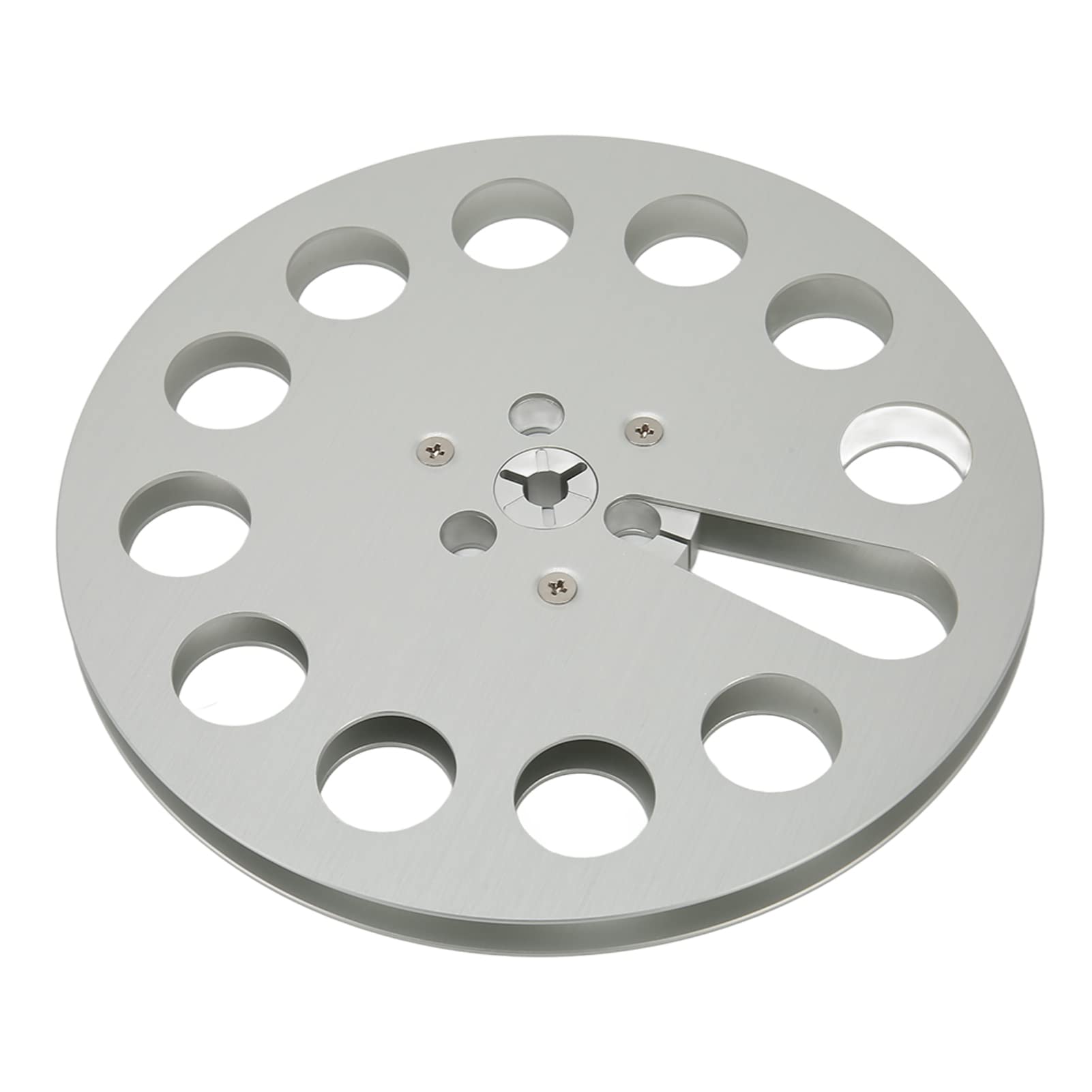 1/4 7 Inch Empty Tape Reel, Aluminum Alloy, 11 Holes, High Performance, for Universal Open Reel Sound Tape Recording