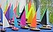 ONLY $7.95 - T5 5-inch Sailboat (Blue) - Floating Toy Boat, Model Sailboat, Toy Sailboats that Sail, Toy Sailboats that Float, Toy Sailboat Wood, Wooden by Tippecanoe Boats