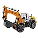 Blomiky 1:22 Large Size Children's Push Friction Powered Excavator Digging Construction Truck Toys Inertia Engineering Car Model Pull Digger