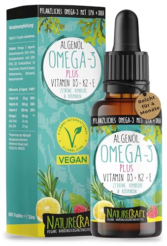 Schnäppchen gefunden: Omega-3 Algenöl PLUS - 40% DHA und... für 18,49€ Zum Angebot!