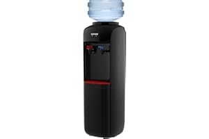 ICEVOKE Hot & Cold Water Dispenser, Top Loading Water Dispenser for 3 or 5 Gallon Bottles, Top Load Hot & Cold Water Dispensor with Child Safety Lock, ETL Approved