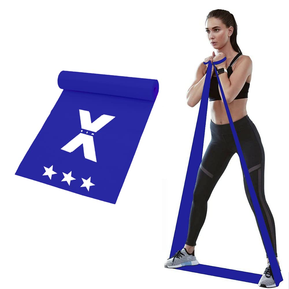 Gemx Pilates Band for Men and Women | Skin Friendly Long Resistance Band | Physio Bands for Physical Therapy, Strength, Training and Exercise | Tension Band | Workout Strength Training Bands