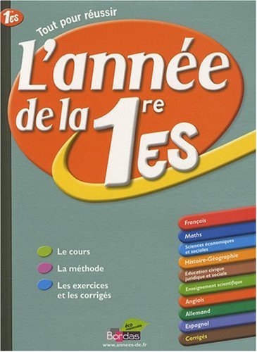 L'année de la 1e ES