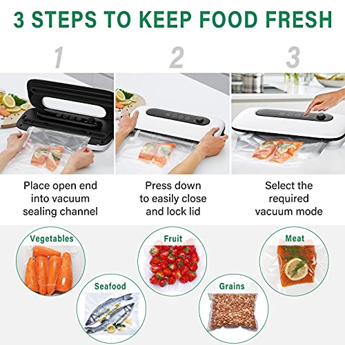 Vacuum Sealer Machine, Vacuum Sealers Powerful Air Sealing 60Kpa