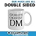 Funny Dungeons and Dragons Mug - Okayest DM Coffee & Teacup - 11oz Ceramic Cup - Great Unique Gift Idea for Fathers, Mother, Siblings, Friends, Him or Her