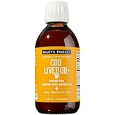 Wiley's Finest Cod Liver Oil - Orange Flavored Omega-3 Fish Oil Supplement - 765mg Omega-3s - 8.45 Oz (50 Servings)
