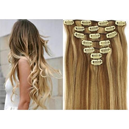 Wonderful 15inch 70g 7pc 12 613 Honey Bleach Blonde Clip In Remy