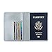 Passport Holder Case, ACdream Protective Premium PU Leather RFID Blocking Wallet Case for Passport, Grey