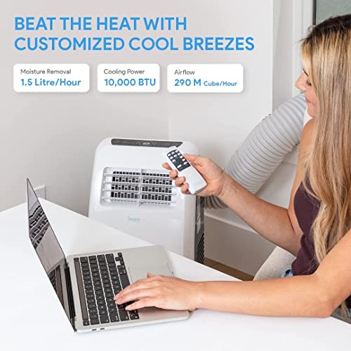SereneLife SLPAC10 SLPAC Portable Air Conditioner Compact Home AC