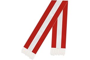 RaymNord 5 FT Austria Scarf,150 cm Austrian National Flag Bandana Shawl,Double Layer Soft Tassel Scarves Wraps