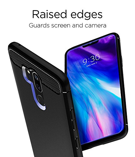 Spigen [Rugged Armor Funda LG G7 ThinQ con Absorción de Choque (2018) - Negro - Imagen 5