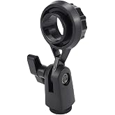 DOERDO Microphone Clip, Portable Adjustable Microphone Holder, Microphone Shock Mount for 22mm/0.9in Microphones for Recording Studio