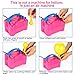 AGPtEK Electric Air Balloon Pump with Built-in Tying Tool, 110V 600W Pink and White Portable Dual Nozzle Inflator/Blower for Party Decoration-with Tying Tool on Handle
