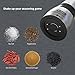 Pepper and Salt Grinder, Dr.meter Brushed Stainless Steel Pepper Mill with 5.3oz or 150g Peppercorns Capacity, Set of 2, Salt Shakers for Kitchen Camping and BBQ