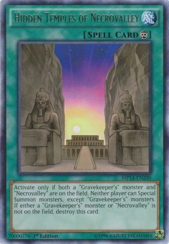 Yu-Gi-Oh! - Hidden Temples of Necrovalley (MP14-EN230) - Mega Pack 2014 - 1st Edition - Rare
