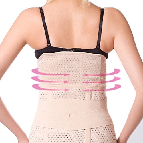 UZZO 3 in 1 Mesh Breathable Postnatal Pregnancy Belt-Support Slimming Postpartum Postnatal Recoery Support Girdle Belt Belly and Waist and Pelvis Body Shaper For Women and Maternity(Medium) - Thumbnail 2
