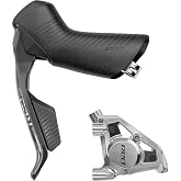SRAM RED eTap AXS HRD Shift/Brake Lever and Hydraulic Disc Caliper - | Left/Front, Flat Mount 20mm Offset, 950mm Hose, Black, E1