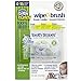 Brilliant Wipe N Brush by Baby Buddy, Silicone Toothbrush, Cleaner for Infants 4-16 Months Old, Use With Dental Wipe, Infant Oral Cleaning Products, Baby Registry Must Haves, Travel Accessories, Clear