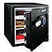 SentrySafe Fireproof and Waterproof Steel Home Safe with Keypad, Floor Safe with Interior Lighting and Shelves, 1.23 Cubic Feet, 17.8 x 16.3 x 19.3 Inches, SFW123FUL