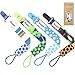 Soothie Pacifier Clip Boy by Akeekah 4 Pack Luxury Eco-Friendly Gift Box Pacifier Leash & Binkie Clips with Awesome Colorful Designs - Safe BPA Free & Washable Plastic Baby Pacifier Clips