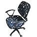 Jiyaru Rotating Armchair Slipcover Removable Stretch Computer Office Chair Cover -2