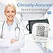 Blood Pressure Monitor - Clinically Accurate & Fast Reading, 60 Reading Memory Automatic Upper Arm Digital BP Monitor with Large Display & Buttons, Wide Range Cuff, One Touch Operation for Home Use