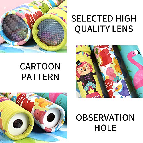 OSOPOLA Kaleidoscope Toy - Paper Tumble Wheel Magic Tin Tube Prism Lens - Educational Toy/Birthday Present/Party Favor for Kids 6Pcs(Random Delivery)