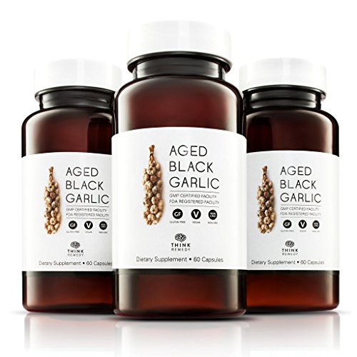 Aged Black Garlic Capsules Garlic Pills for High Blood Pressure and