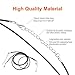 EuTengHao 120Pcs Black Waxed Necklace Cord with Lobster Clasp Bulk for Bracelet Making Necklaces Jewelry Making Supplies Accessories (20 inches Long and 1.5mm Width)